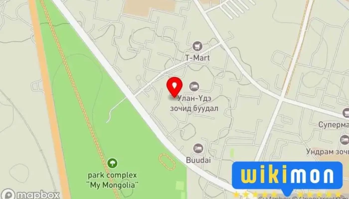 гэсэн газрын зураг 12-цэцэрлэг Цэцэрлэг дээр Дархан