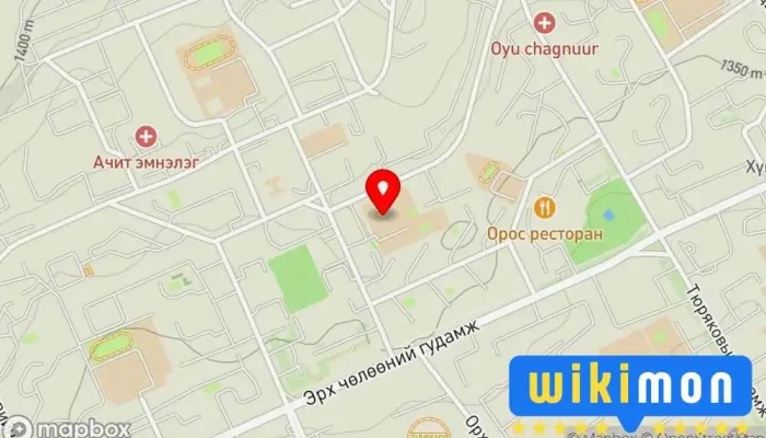 гэсэн газрын зураг 4-р сургууль Сургууль дээр Эрдэнэт