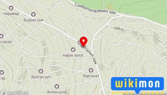 гэсэн газрын зураг 626-р худаг Bus stop дээр Улаанбаатар