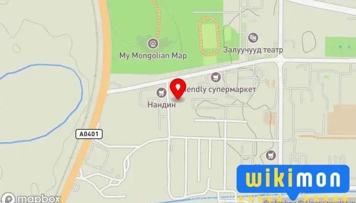 гэсэн газрын зураг 8-р сургууль  дээр Дархан