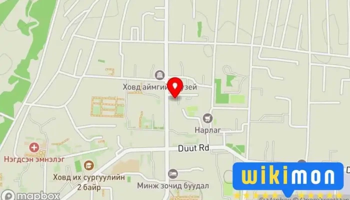 гэсэн газрын зураг А байр Нийтийн орон сууц дээр Ховд