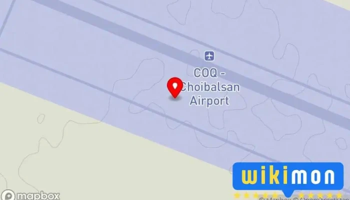 гэсэн газрын зураг Aeroporto de Choybalsan Олон Улсын Нисэх Буудал дээр Чойбалсан