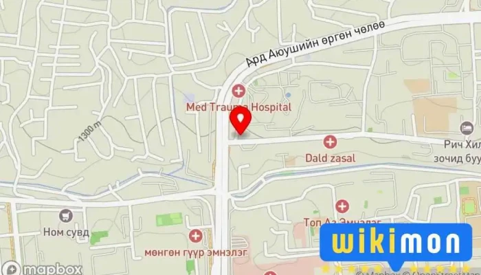гэсэн газрын зураг Agulamotors Автомашины сэлбэгийн дэлгүүр дээр Улаанбаатар