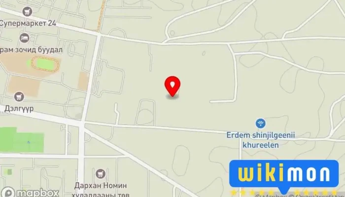 гэсэн газрын зураг Агуулах Түр байрлах байр дээр Дархан