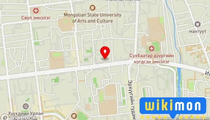 гэсэн газрын зураг Алтан боломж хөдөлмөр эрхлэлтийн нийтлэг үйлчилгээний төв Бизнесийн Төв дээр Улаанбаатар