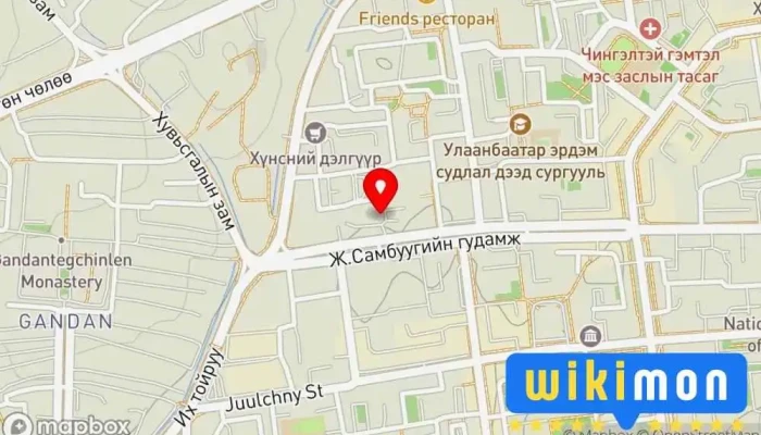 гэсэн газрын зураг Амар эрүүл мэндийн төв Эрүүл Мэндийн Зөвлөгч дээр Улаанбаатар
