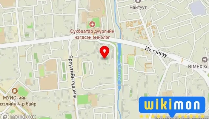 гэсэн газрын зураг АНУ-ын Элчин сайдын яам Элчин сайдын яам, Засгийн газрын байшин дээр Улаанбаатар