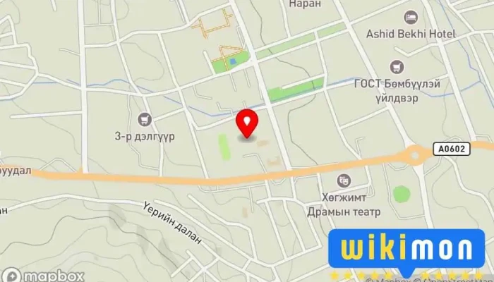 гэсэн газрын зураг Архангайн Багшийн сургууль Сургууль дээр Цэцэрлэг