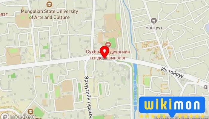 гэсэн газрын зураг Атоми Амжилтын төв Зайн сургалтын төв дээр Улаанбаатар