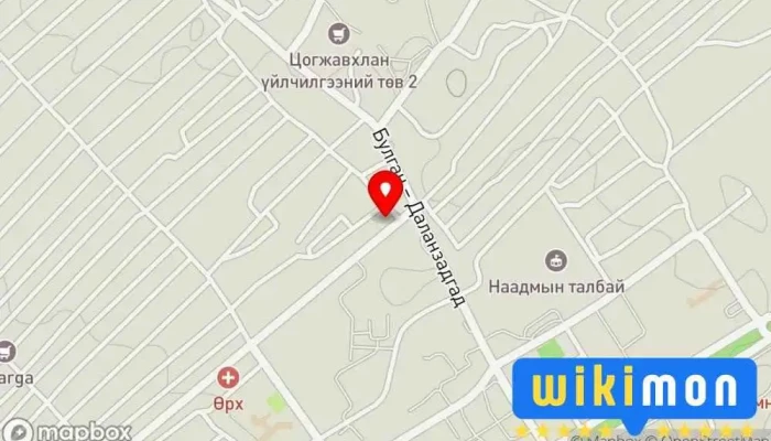 гэсэн газрын зураг Auto land Автомашины сэлбэгийн дэлгүүр дээр Даланзадгад