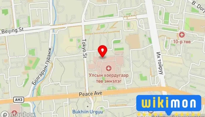 гэсэн газрын зураг Авто зогсоол Автомашины зогсоол дээр Улаанбаатар