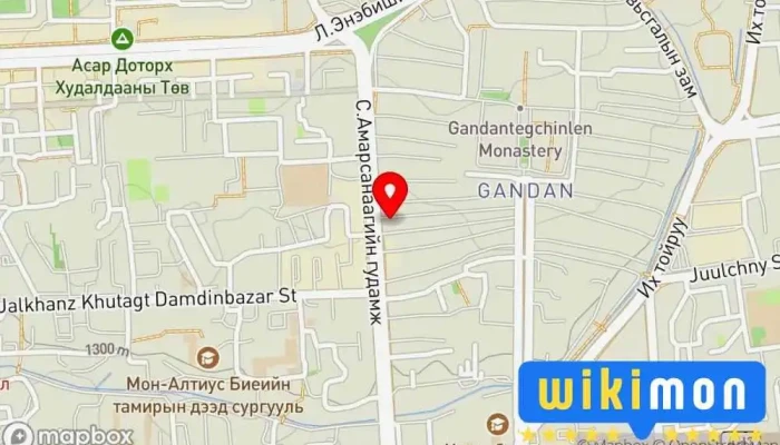 гэсэн газрын зураг АВТОДЭР Авто Сайжруулах Үйлчилгээ дээр Улаанбаатар