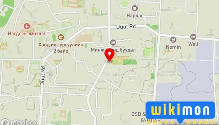 гэсэн газрын зураг Автомашины зогсоол Автомашины зогсоол дээр Ховд