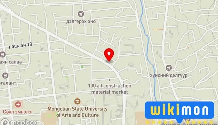 гэсэн газрын зураг Баян Дөхөм Тавилгын дэлгүүр дээр СБД - 11 хороо