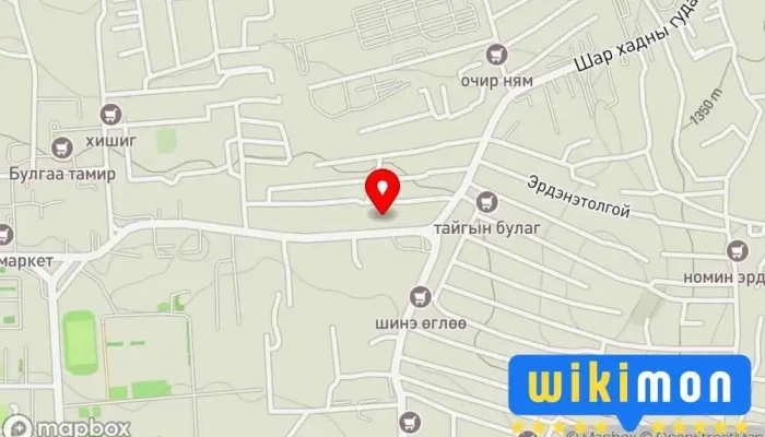 гэсэн газрын зураг Баянзүрх дүүргийн Газар зохион байгуулалтын хоёрдугаар алба Соёлын төв дээр Улаанбаатар