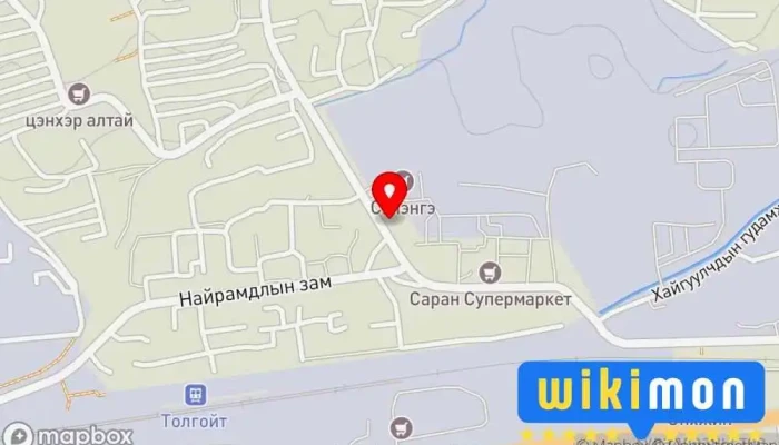 гэсэн газрын зураг Баяраа авто засвар Авто засварын төв дээр Улаанбаатар