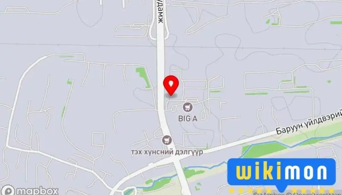 гэсэн газрын зураг Барилгын материалын худалдаа Construction material wholesaler дээр 20-р хороо