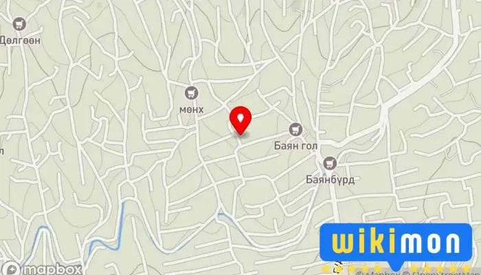 гэсэн газрын зураг Бгд, 22-р хороо Дэлгүүр дээр Улаанбаатар