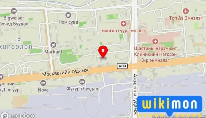 гэсэн газрын зураг Бичил глобус финанс техник импорт салбар Компаний Оффис дээр Улаанбаатар