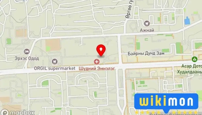 гэсэн газрын зураг Bid mongol cargo Шуудан дээр БГД - 13 хороо