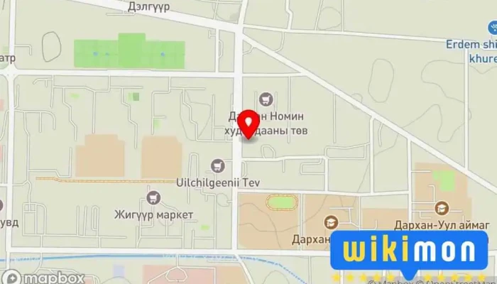 гэсэн газрын зураг B&Q chicken_pub_karaoke Ресторан дээр Дархан