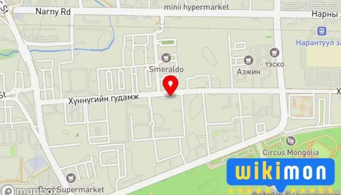 гэсэн газрын зураг БРЭНД АРТЭ Компаний Оффис дээр Улаанбаатар