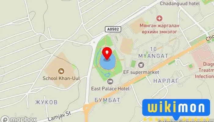гэсэн газрын зураг Бурхан багшийн цэцэрлэгт хүрээлэн Цэцэрлэгт хүрээлэн дээр Чойбалсан