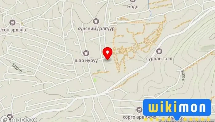гэсэн газрын зураг БЗД Дарь-Эх нэгдсэн эмнэлэг Эмнэлгийн байр дээр Улаанбаатар