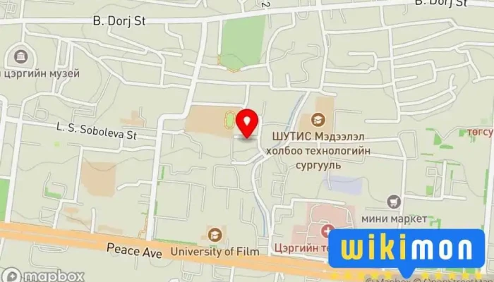 гэсэн газрын зураг БЗДЭМТ Нийгмийн эрүүл мэндийн төв Эмнэлэг дээр Улаанбаатар