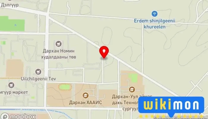 гэсэн газрын зураг Car wash Машин угаалга дээр Дархан