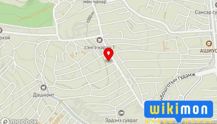 гэсэн газрын зураг Чиглэл ХХК Компаний Оффис дээр Улаанбаатар