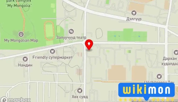 гэсэн газрын зураг Comfort Hotel Зочид буудал дээр Дархан