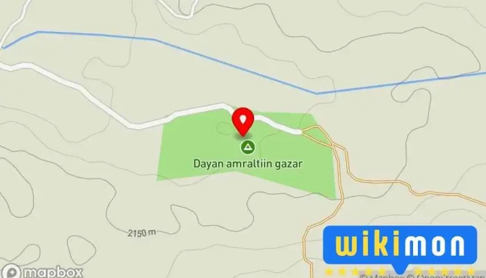 гэсэн газрын зураг Даян-Очир хүүхдийн зуслан Аяны түр буудаллах газар дээр Завхан