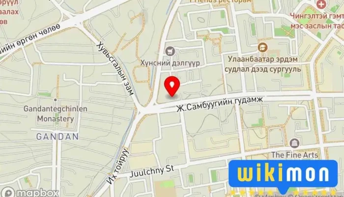 гэсэн газрын зураг DAO chinese restaurant Хятад хоолны ресторан дээр Улаанбаатар