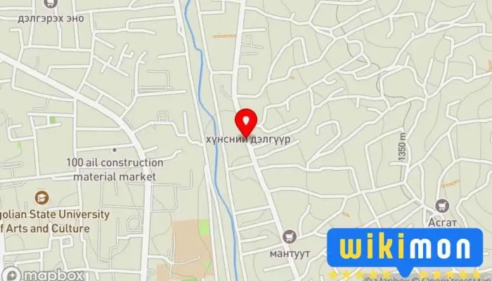 гэсэн газрын зураг Дарь эх дунд буудал Bus stop дээр Улаанбаатар