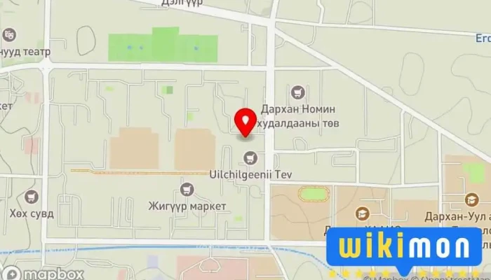 гэсэн газрын зураг Darkhan Museum Музей дээр Дархан