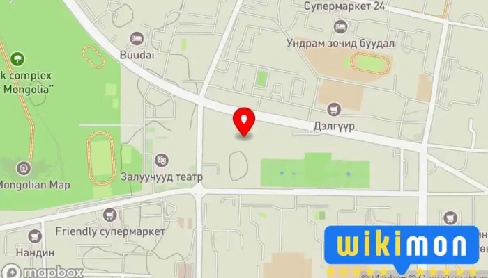 гэсэн газрын зураг Дархан-Уул аймгийн Засаг Даргын Тамгийн газар Засгийн газрын байшин дээр Дархан