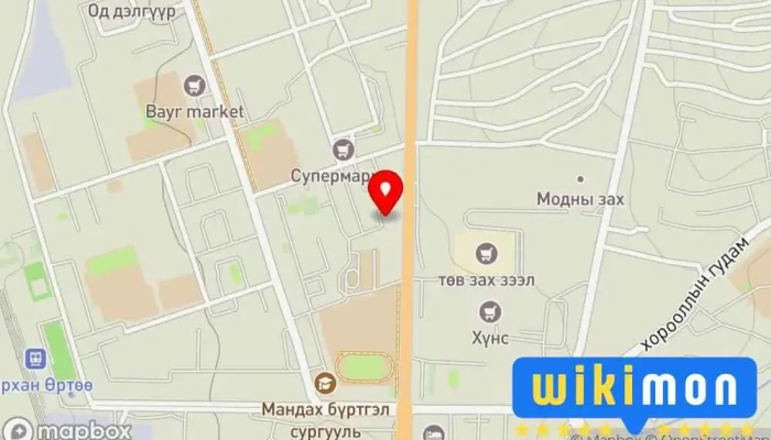 гэсэн газрын зураг Дархан Уул зурагт засвар  дээр Дархан