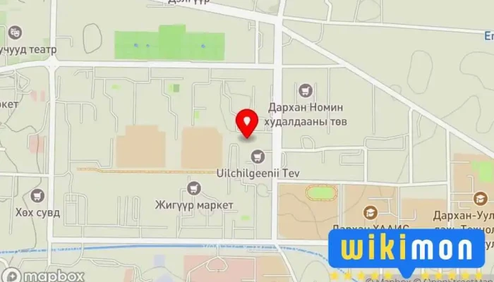 гэсэн газрын зураг ДАРХАН Гэрэл зургийн студи дээр Дархан