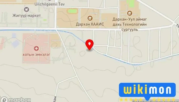 гэсэн газрын зураг Дарханы Дулааны Сүлжээ ТӨХК ДХТ-7 Эрчим хүчний тоног төхөөрөмж, шийдэл дээр Дархан