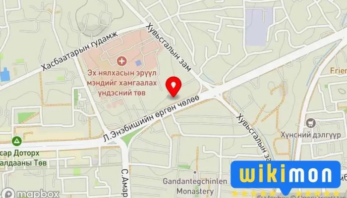 гэсэн газрын зураг DDish - Гэрээт засвар  дээр Улаанбаатар