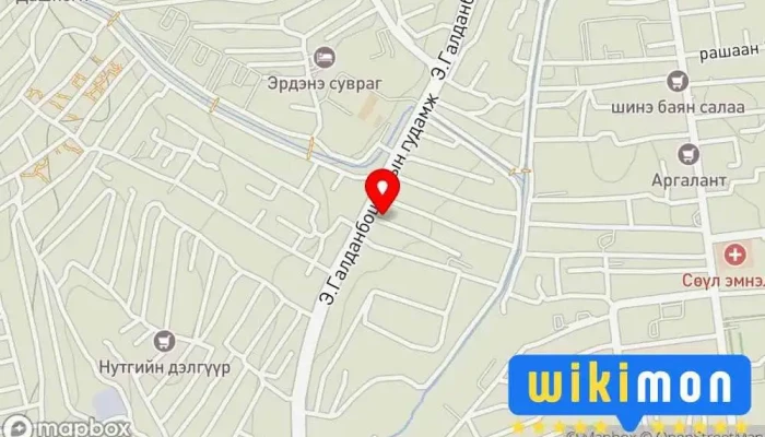 гэсэн газрын зураг ДЭЭЖ-БМД DEEJ TUV Барилгын материалын дэлгүүр дээр Улаанбаатар