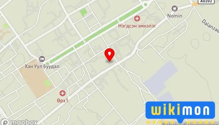 гэсэн газрын зураг Delgerekh Зочид буудал дээр Даланзадгад