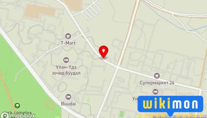 гэсэн газрын зураг Doner House Түргэн хоолны ресторан дээр Дархан