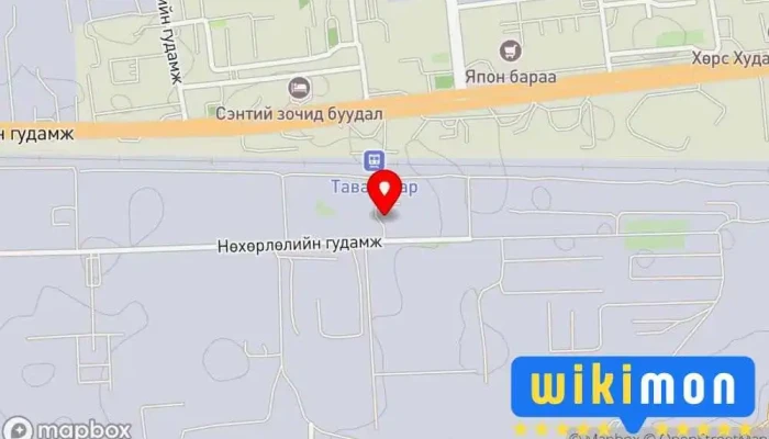 гэсэн газрын зураг Дөрвөн Өлзий ХХК Импортлогч дээр Улаанбаатар
