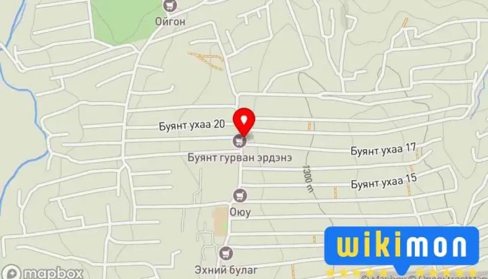 гэсэн газрын зураг DS авто засвар Авто засварын төв дээр Улаанбаатар