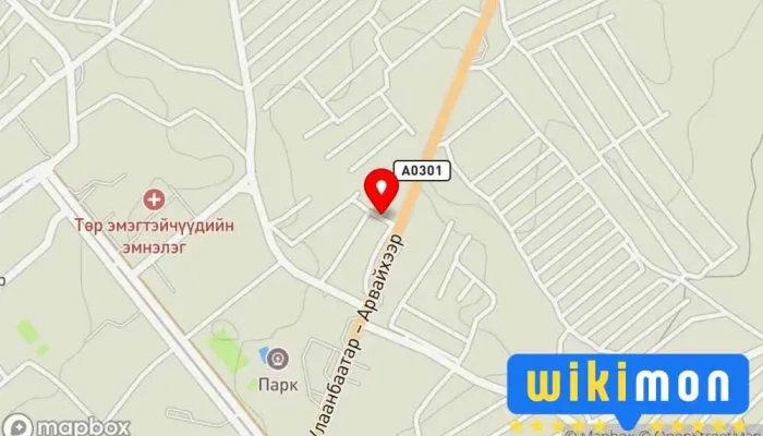 гэсэн газрын зураг Дугуй засвар Автомашин засварын газар дээр Арвайхээр