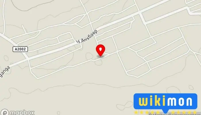 гэсэн газрын зураг Дугуй засвар Автомашин засварын газар дээр Эрдэнэцагаан