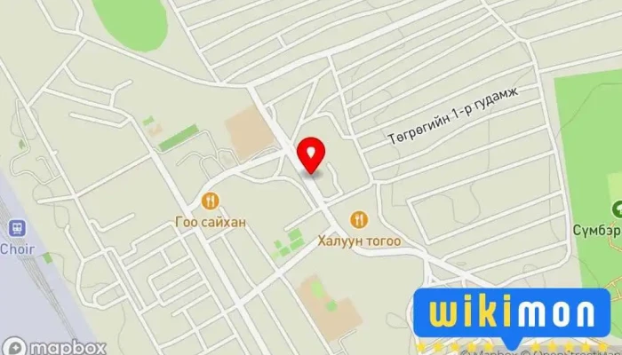 гэсэн газрын зураг Дугуй засвар Автомашины зогсоол дээр Чойр