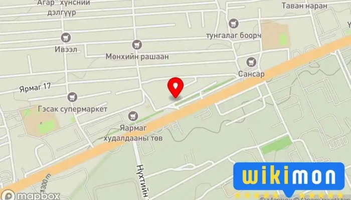гэсэн газрын зураг Дугуй засвар  дээр Улаанбаатар
